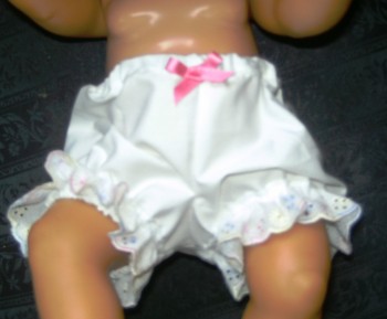 Dolls panties to fit Baby born doll and most 16 inch high baby dolls