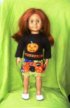 Dolls skirt and top to fit American girl and most 18 inch high girl dolls