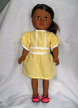 School dress for the18 inch high Sindy doll and most 18 inch girl dolls