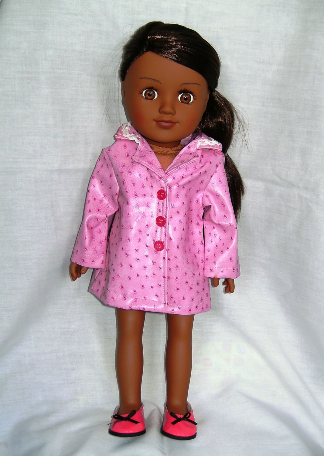 Dolls raincoat to fit American girl and most 18 inch girl dolls