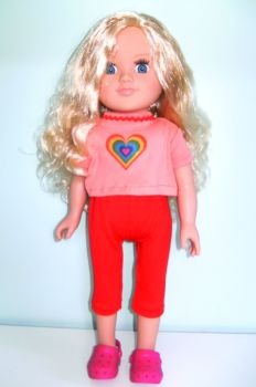 Doll's capri pants and tee shirt for 18 inch Sindy