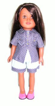 Doll's shorts and shirt set to fit 18 inch Sindy doll