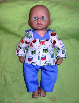 Doll's pajamas for Baby George doll
