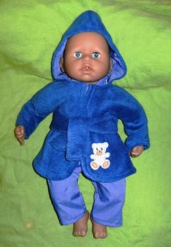 Doll's bathrobe made to fit Baby George doll