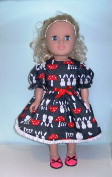  dress and hair ribbon to fit 18 inch high girl dolls