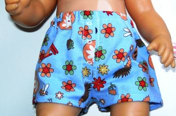 Doll's Jockey shorts made to fit Baby born boy and 16 inch high baby dolls