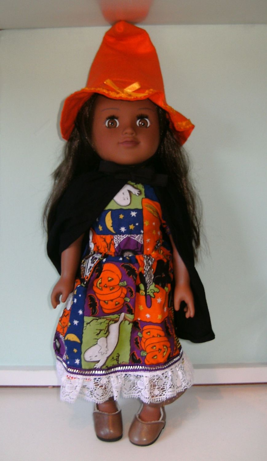 Doll's Halloween outfit made to fit American Girl doll and 18 inch high Sin