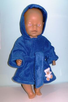 Doll's bathrobe made for Baby Born Boy