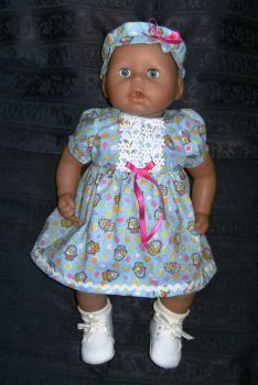 Doll's dress to fit a 18 inch high Annabell doll