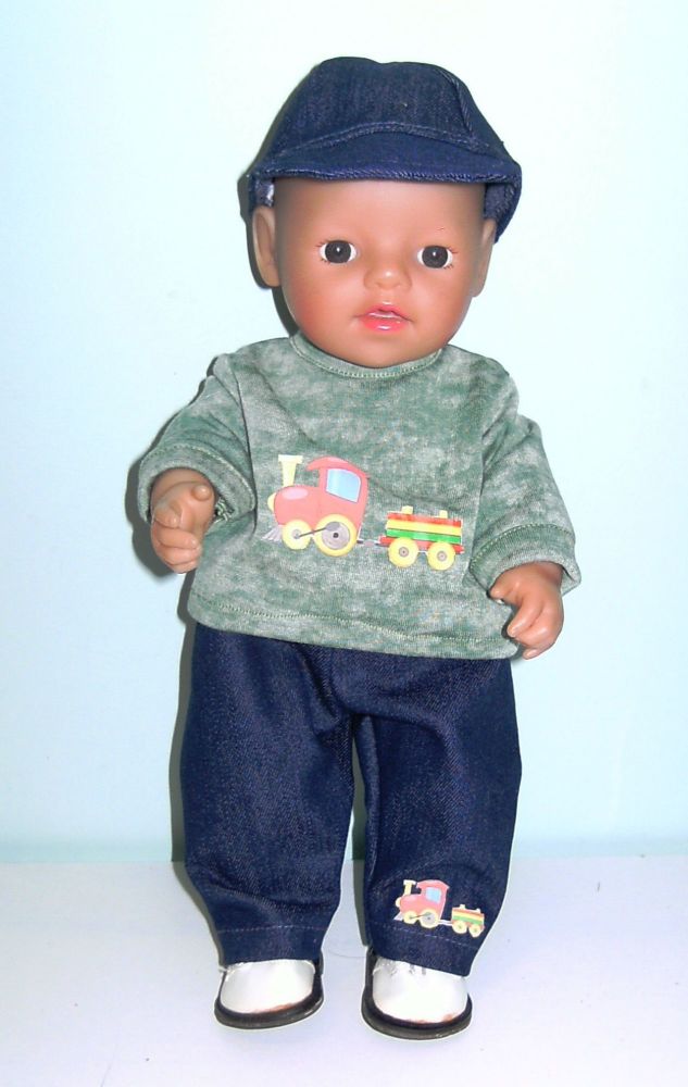 Twelve inch baby doll's clothes,boy doll's clothes,Dolls clothes to fit