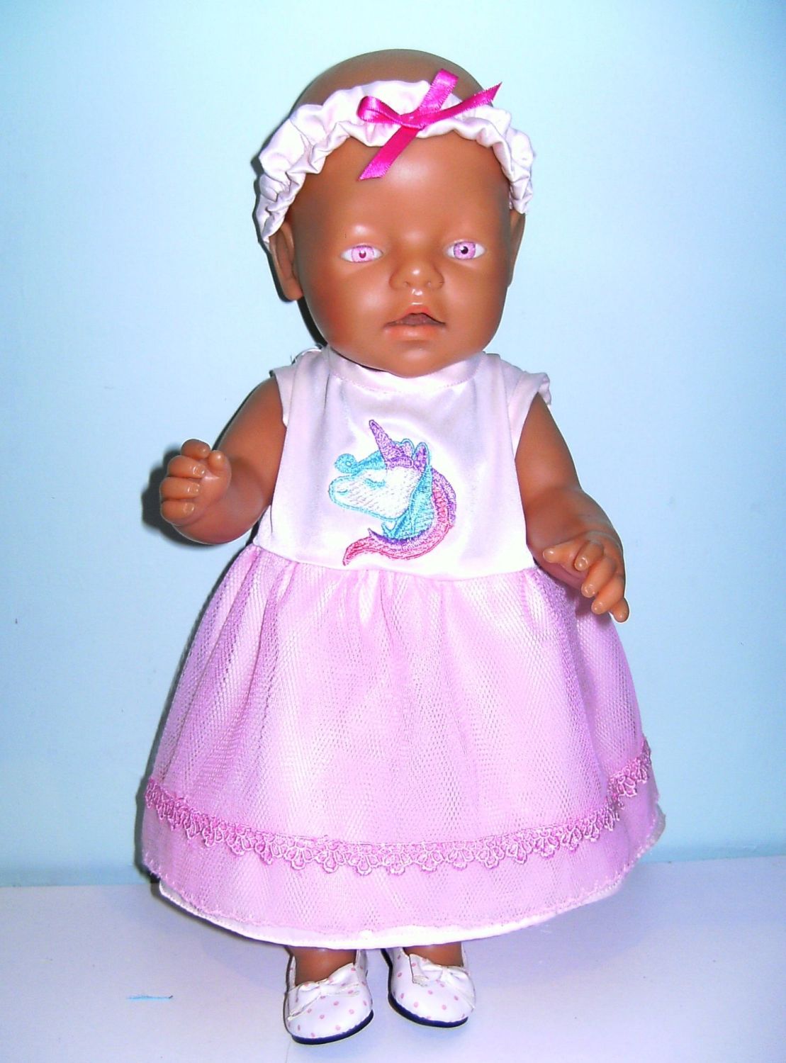 Doll's party dress to fit 16 inch high baby dolls