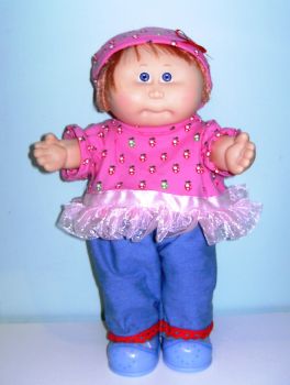 Doll's jeans and top made to fit Cabbage patch dolls