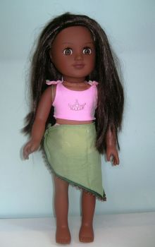 Doll's bikini and sarong made to fit My Generation dolls and most 18 inch high girl dolls