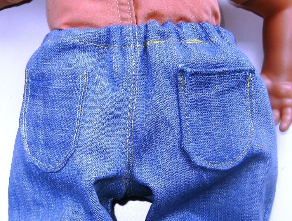 dolls jeans and tee (back pocket view)