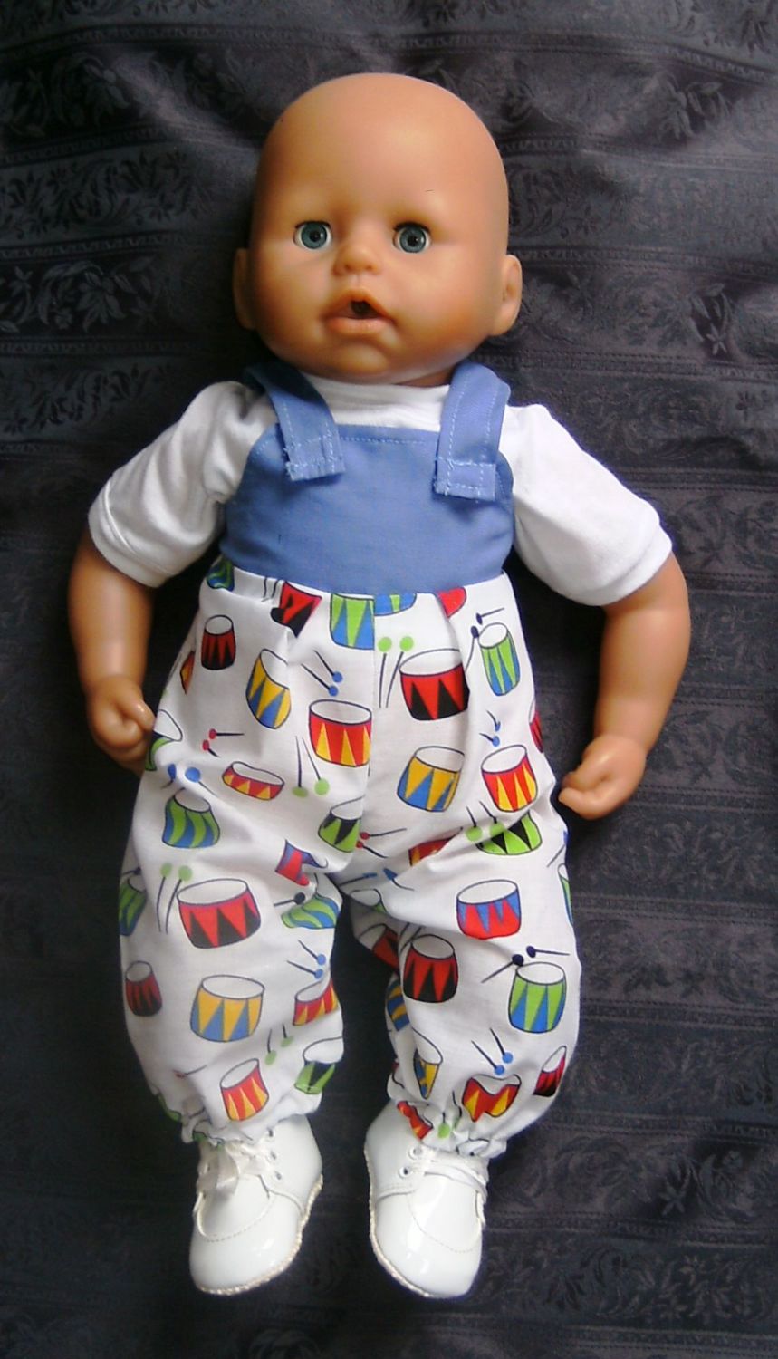 Doll's rompers/dungaree set