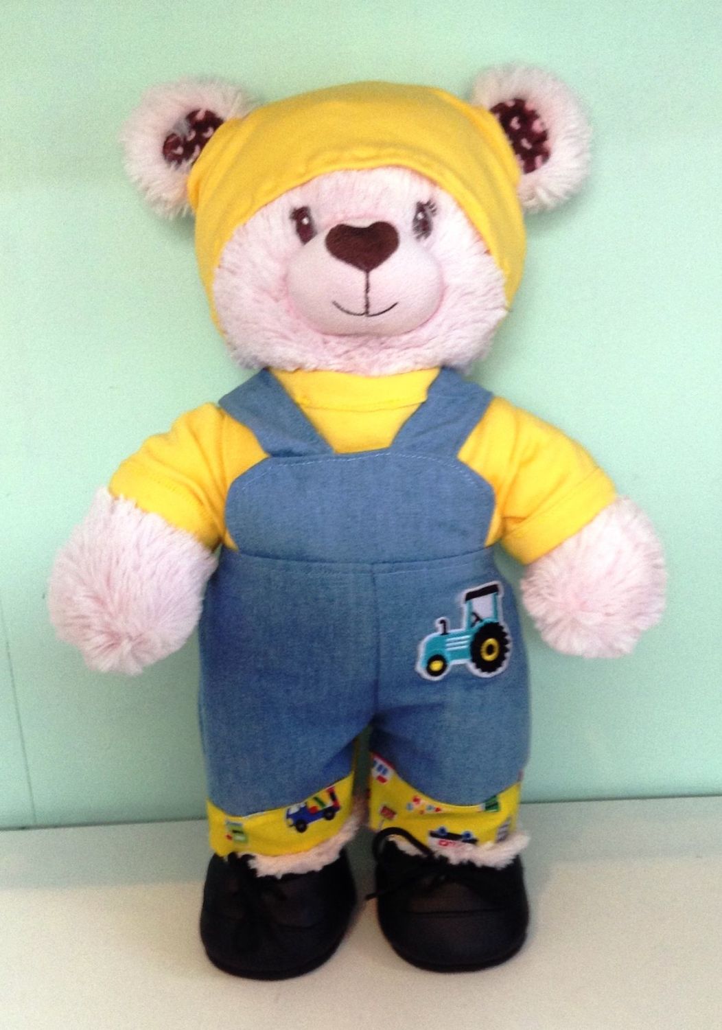 Teddy bear's Dungaree set made to fit an 18 inch high teddy bear including 