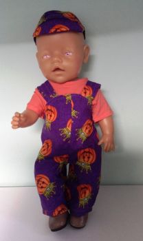 Doll's Halloween outfit made to fit Baby Born boy and most 16 inch high baby dolls