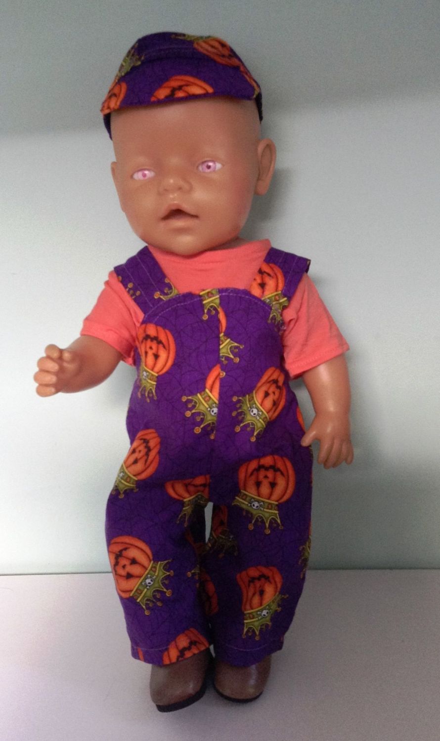 Doll's Halloween outfit made to fit Baby Born boy and most 16 inch high bab