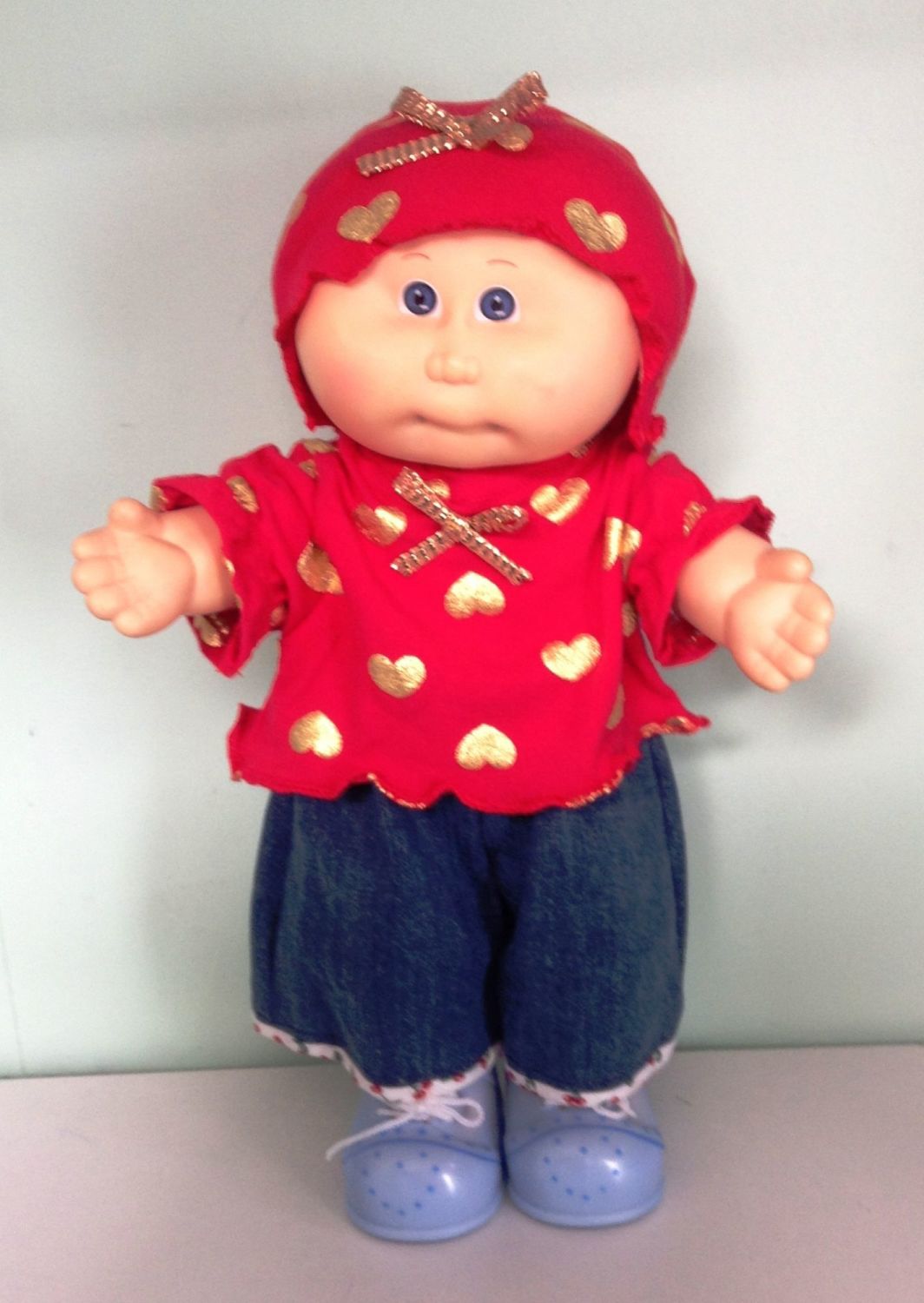 Doll's culottes set made to fit a 14 inch high Cabbage Patch doll