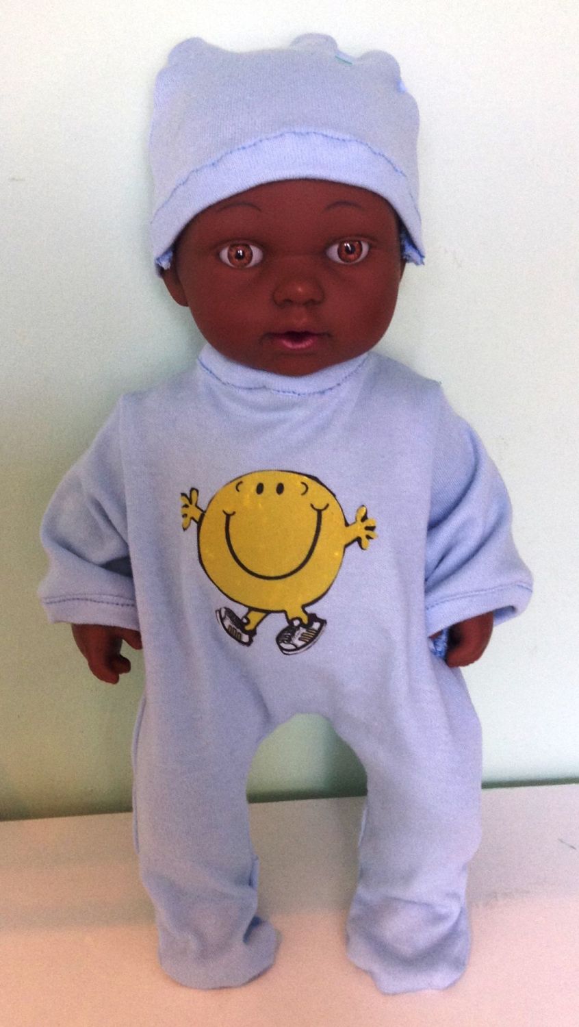 Doll's sleepsuit  / All In One made to fit a 12 inch high baby boy doll