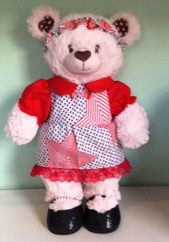 Teddy Bear's dress and Alice band for 18 inch high bears