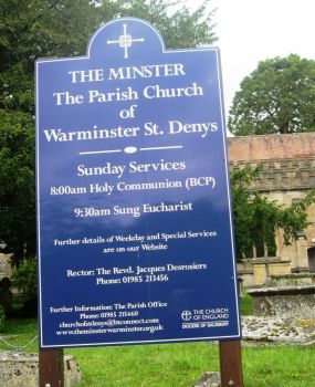 Minster Church Sign 001