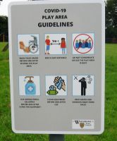 Outdoor Gym Covid Sign 001