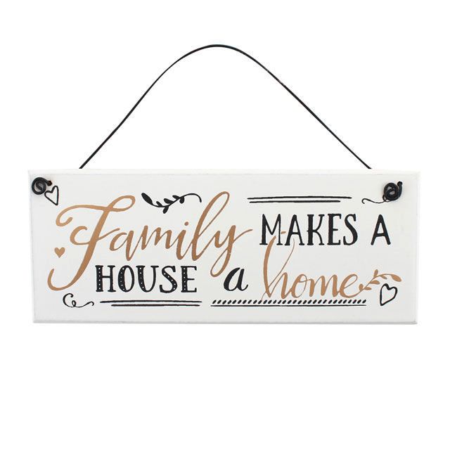 Family Makes (Home) Hanging Plaque, Ethically Sourced