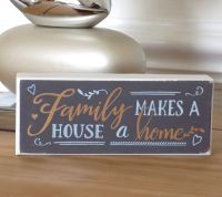 Family and Home Standing Token Plaque