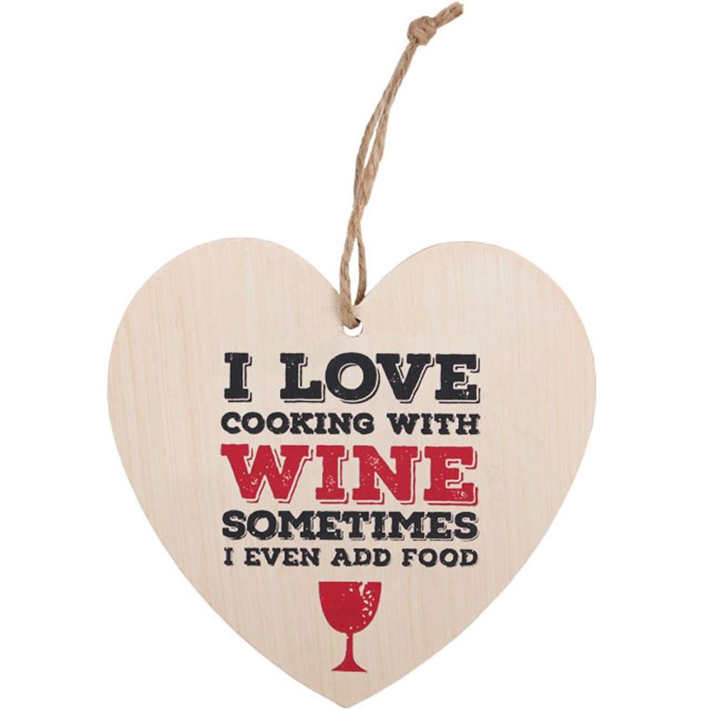 Wine Heart Plaque