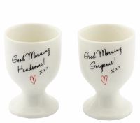Set of 2 Eggcups - His and Hers