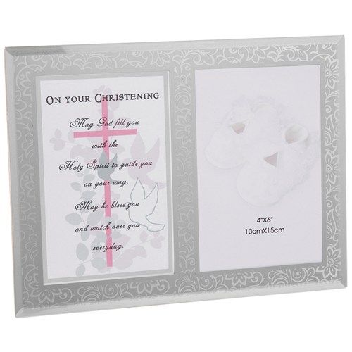 Christening Day Verse and Frame - Girl