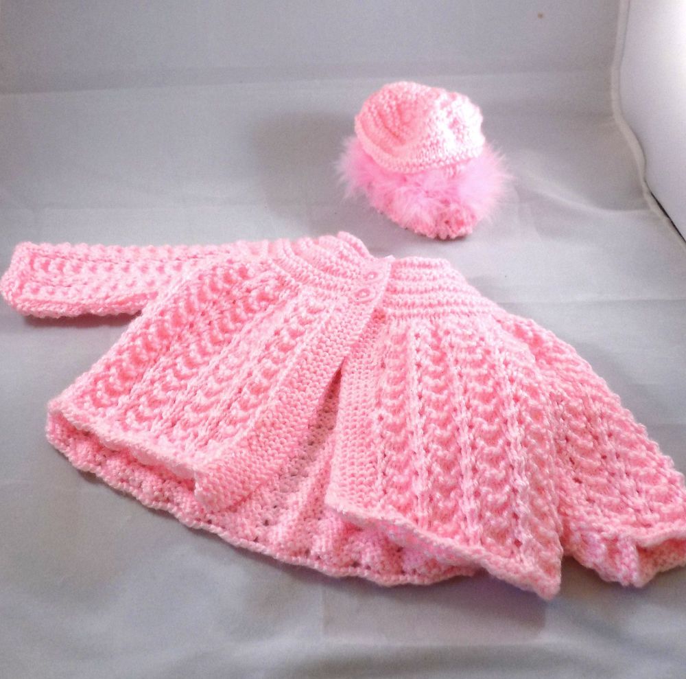 baby girl knitted bonnets