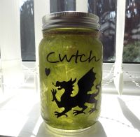 Welsh Cwtch Firefly Mason Jar 