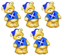 Scotland Christmas Teddy Bear Toppers