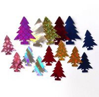 Christmas Tree Holographic Card Embellishments