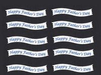 Happy Father's Day Banner Embellishments x 10