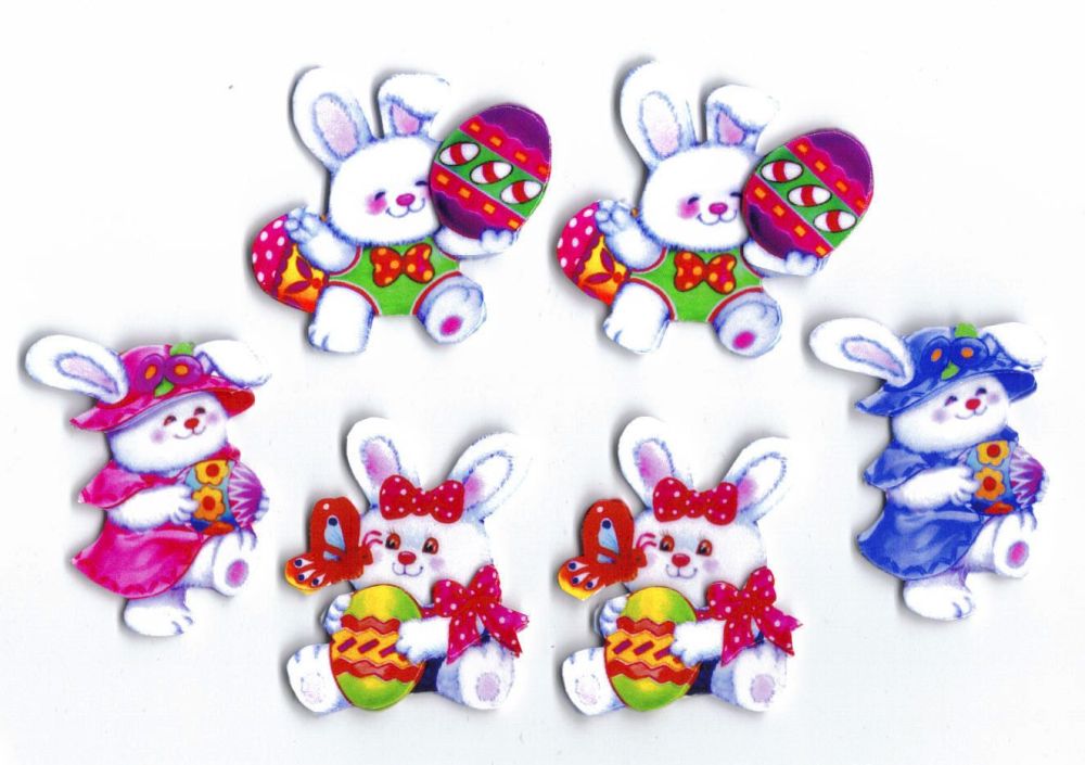 Easter Charater Bunny Card Making Toppers