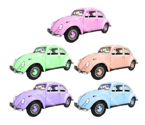 Beetle Cars Card Making Toppers x 5
