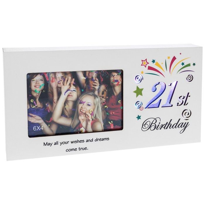 21st Birthday Light Up Colour Changing Photo Frame