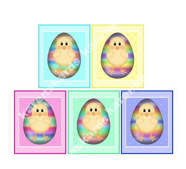 Easter Chicks Card Making Toppers