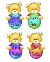 Easter Teddy Bear Card Making Toppers 