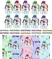 Christmas Snowmen Paper Craft Set 