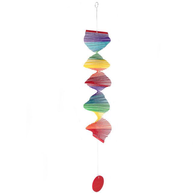 Garden Wind Rainbow Twister Mobile Hanging Spinner