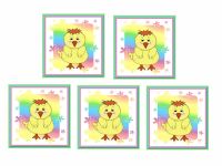 Rainbow Chick Card Making Toppers