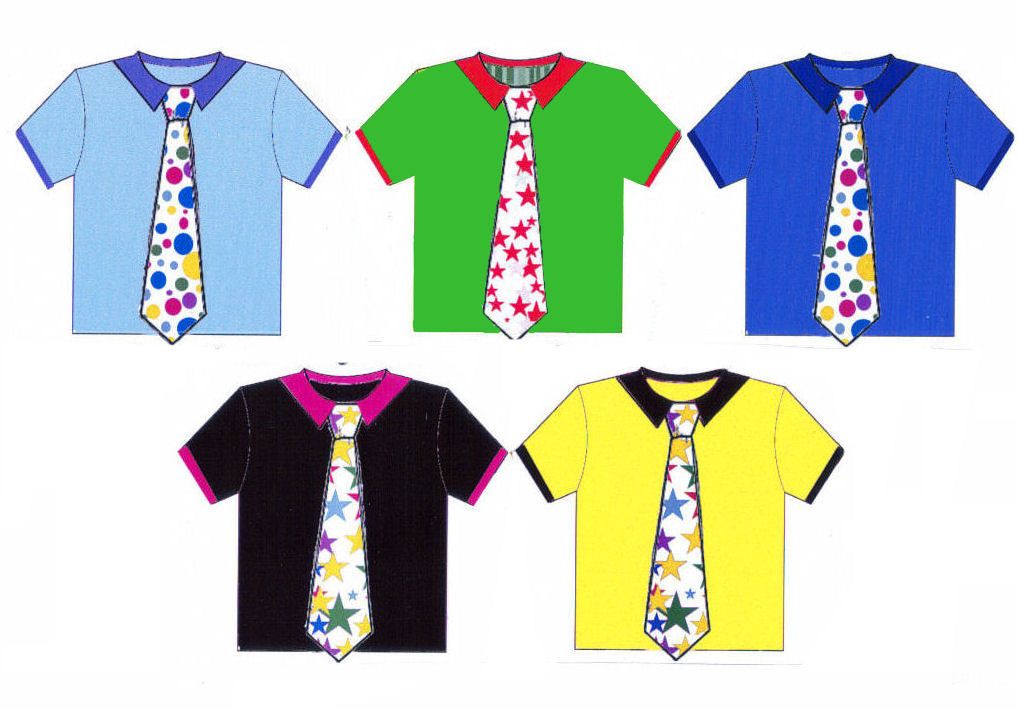 Men's Shirts Card Making Toppers - Stars and Spots