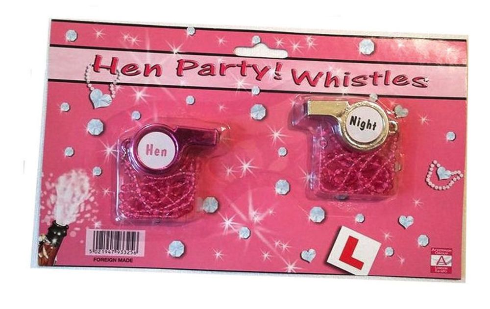 Hen Party Whistles - Set of two 