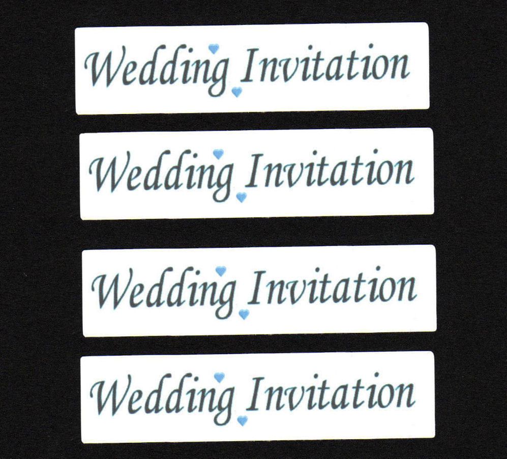 Wedding Invitation Craft Sentiments Blue x 30