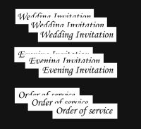 Wedding Evening Invitation, Order of Service Banners DIY Wedding Stationery