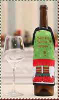 Santa's Little Helper Christmas Wine Bottle Apron Cover